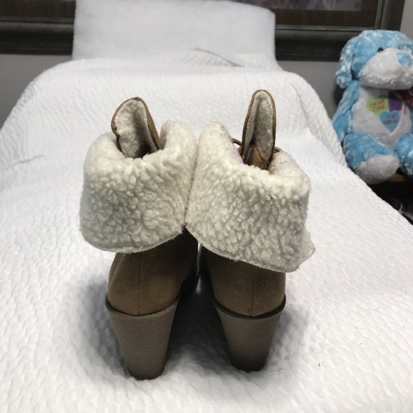 Coach And Four  Women’s Brown Suede Leather Lace Up Wedge Boots Size: 10 - Picture 4 of 10